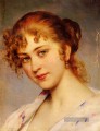 Von A Portrait Of A Young Lady Lady Eugene de Blaas schöne Frau Dame